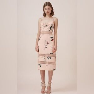 Keepsake the Label Pink Floral Midi Dress